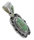 Silver Southwestern Turquoise Slide Pendant AX79154